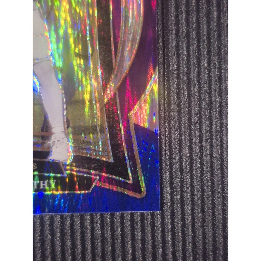 2024 Panini Select Concourse‎ J.J. McCarthy #24 Red & Blue Shock Prizm (RC)